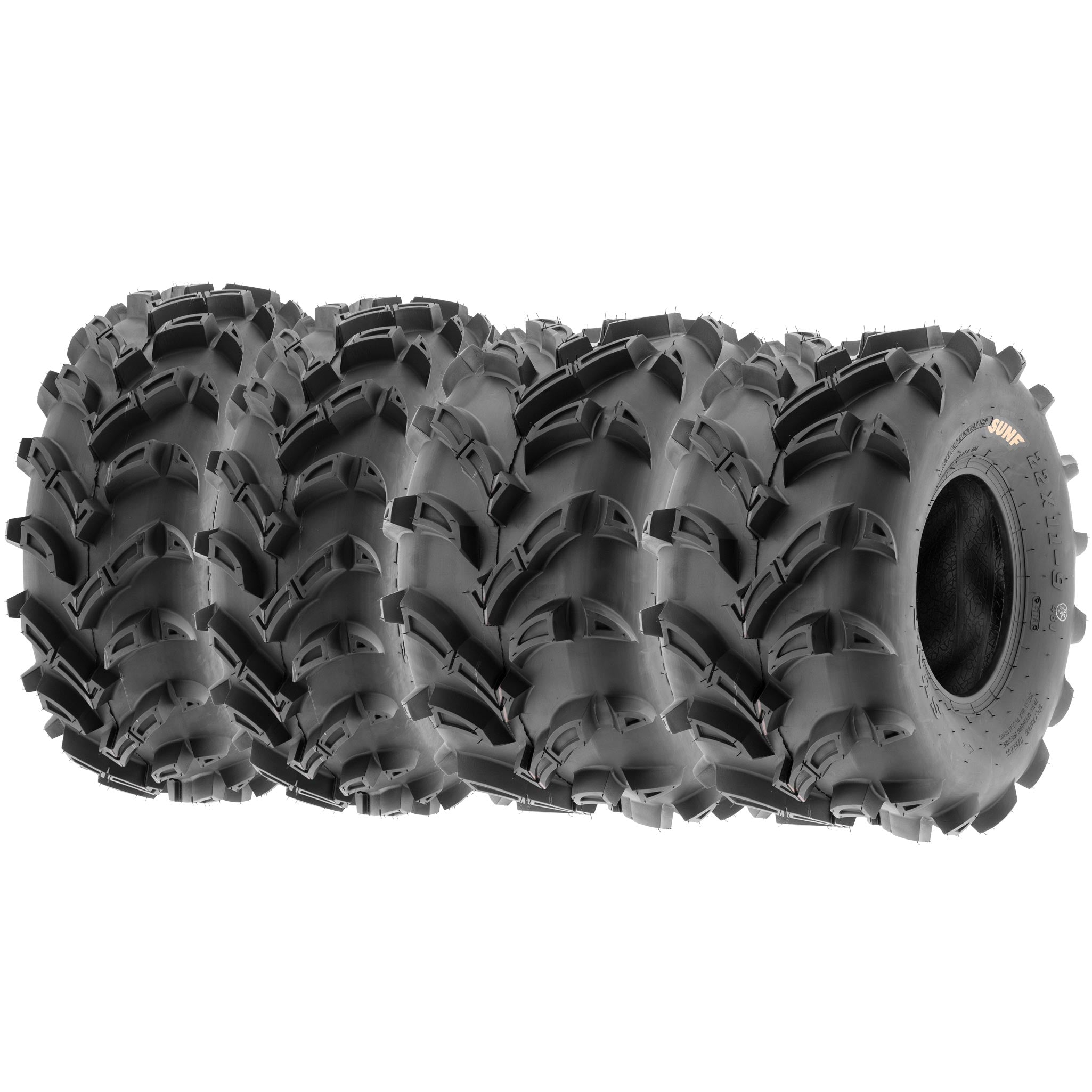 SunF A024 25x10-12 SxS UTV ATV Mud racing riding Tire Bundle Set