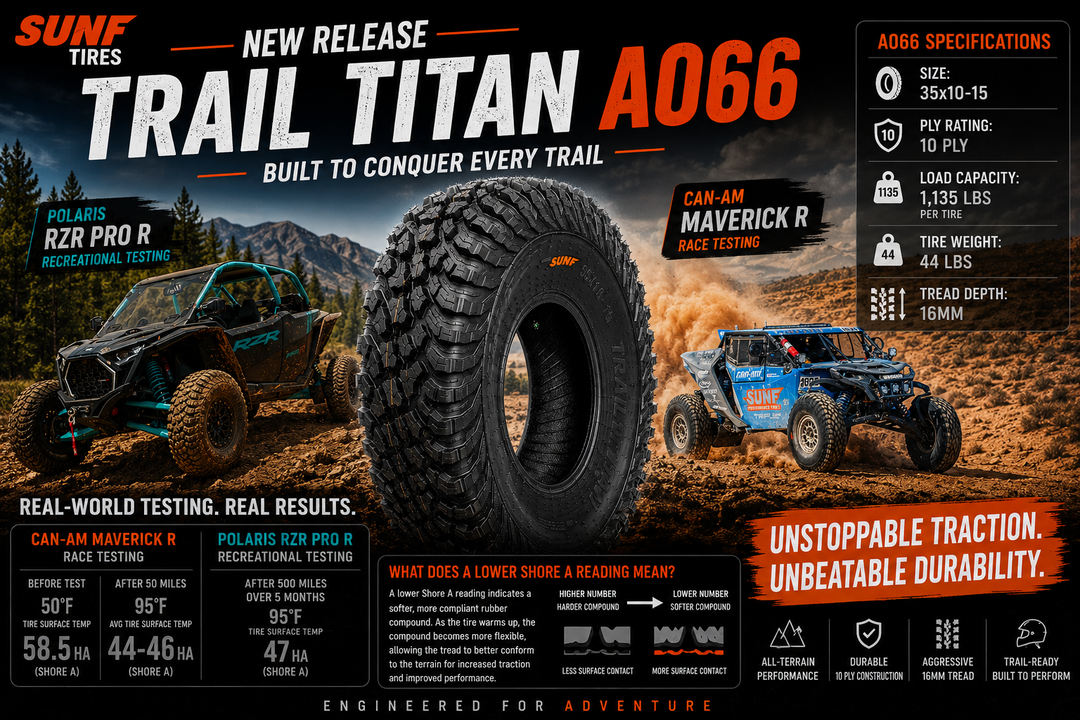 SUNF Tires Announces the New Trail Titan A066 35x10-15