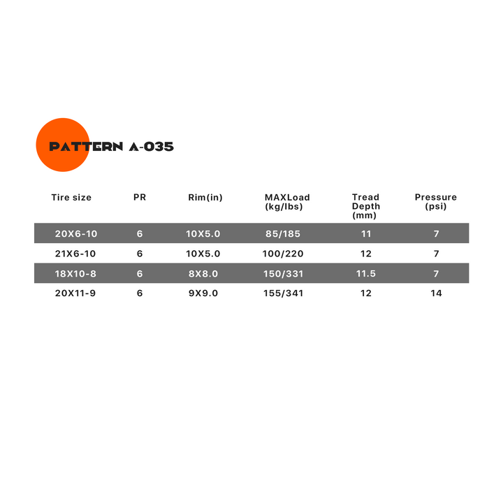 SunF A035 Tire