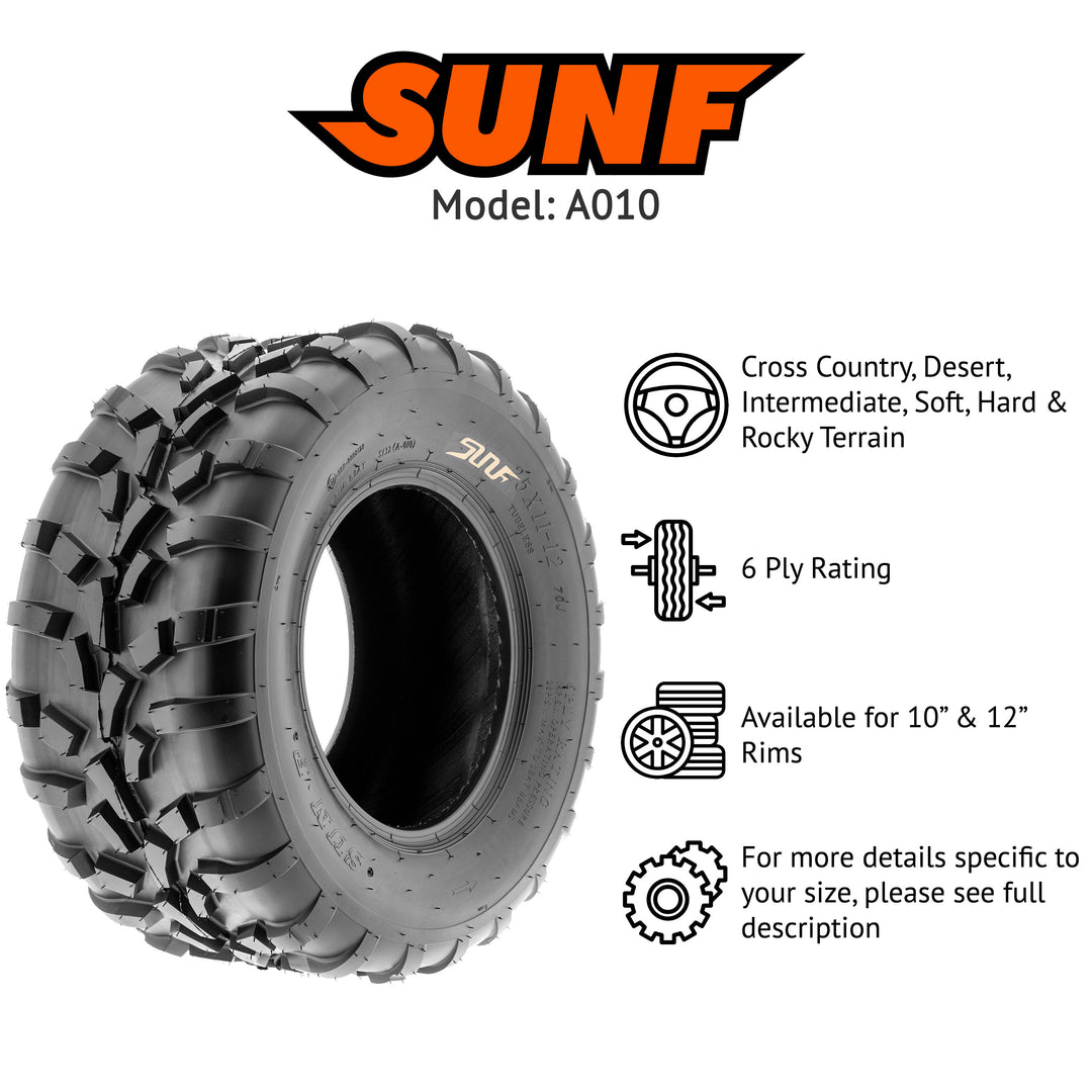 SUNF SunF A010 25x11-10 25x10-12 SxS ATV UTV off-road racing Tires